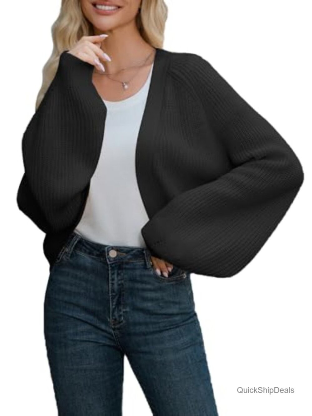 Oversized Knit Cardigan Sweater